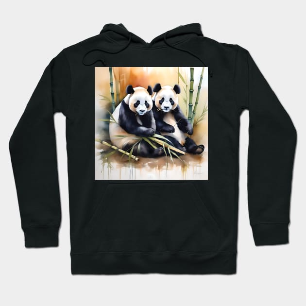 Panda Bear Study Hoodie by Oldetimemercan